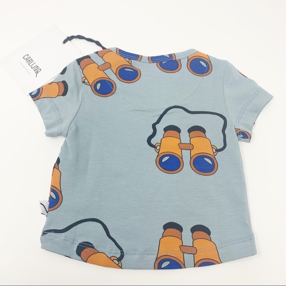 CARLIJNQ Light Blue Binocular Short Sleeve Tee - Picture 3 of 6